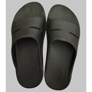 Oofos Ooahh Black Slide Sandals Recovery Footwear Thongs Beach Mens 5 Womens 7